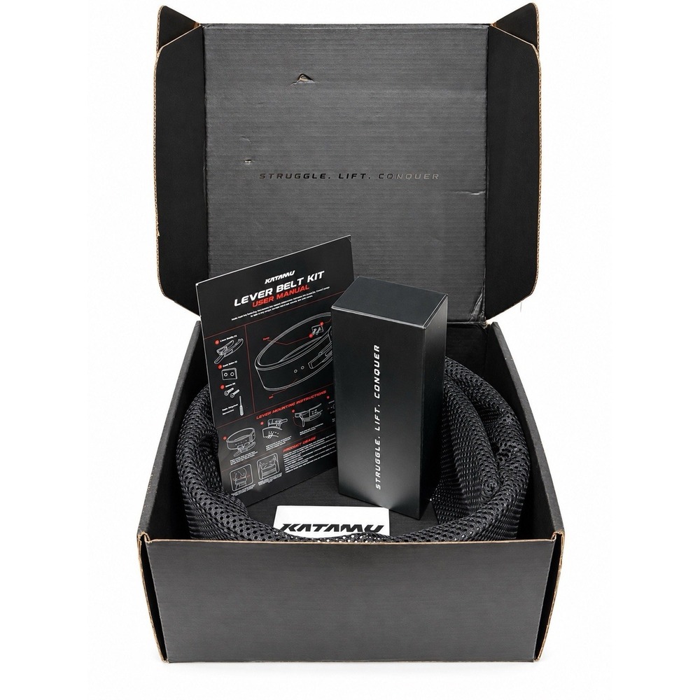 Katamu 10mm Lever Weight Lifting Belt Medium Black Wings BLWLB10MM-M Open Box